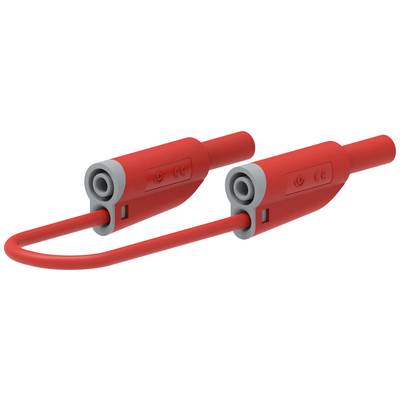 Electro PJP 2610-IEC-CD1-25R Mérővezeték lamellás dugó, 4 mm lamellás dugó, 4 mm 25 cm Piros 1 db