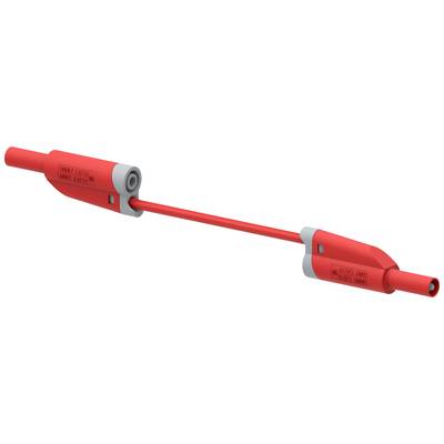 Electro PJP 2717-IEC-CD1-50R Mérővezeték lamellás dugó, 4 mm lamellás dugó, 4 mm 50 cm Piros 1 db