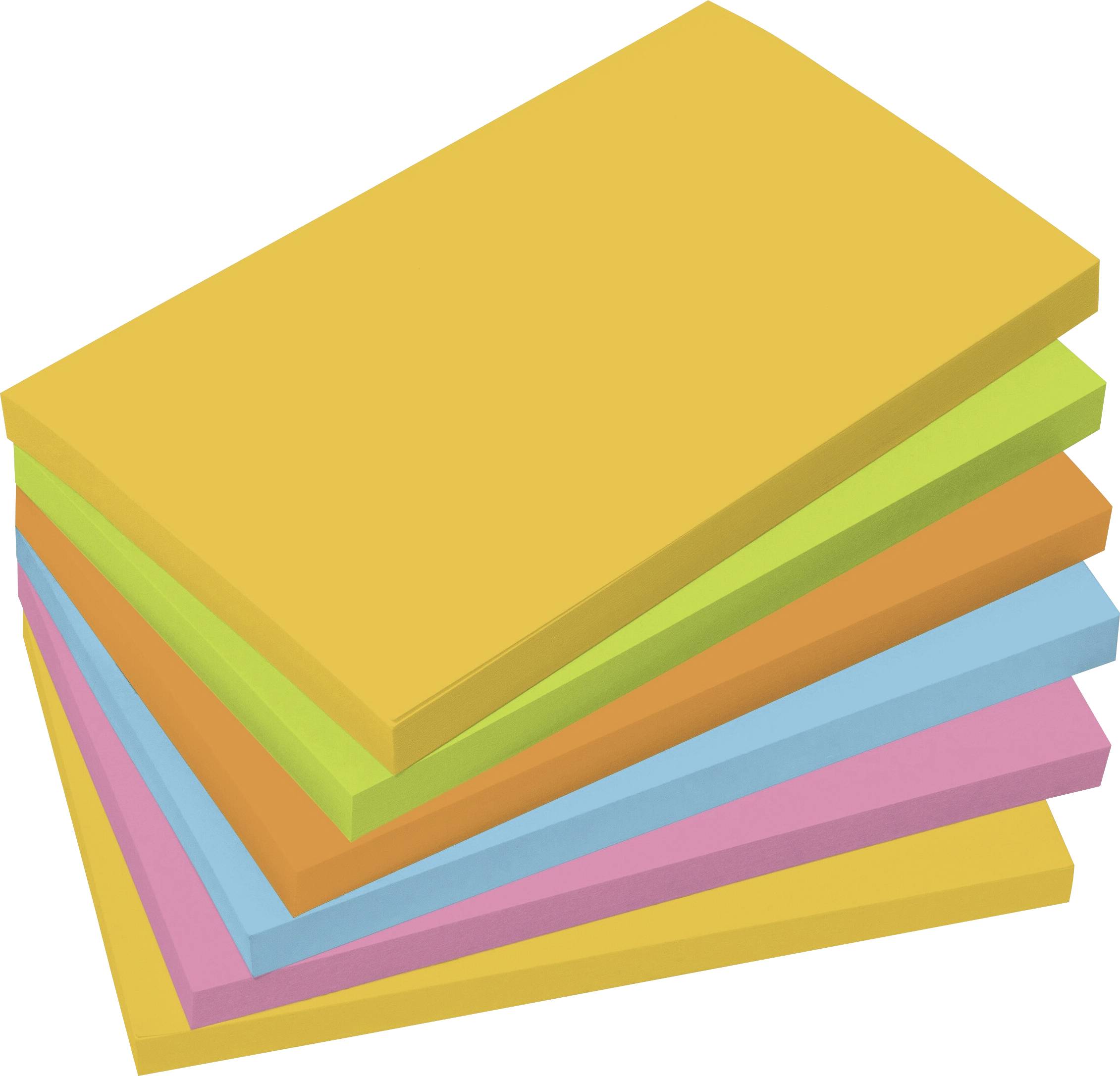Sigel Note adhésive BA127 125 mm x 75 mm bleu, jaune, vert, orange, rose 600 feuille(s)