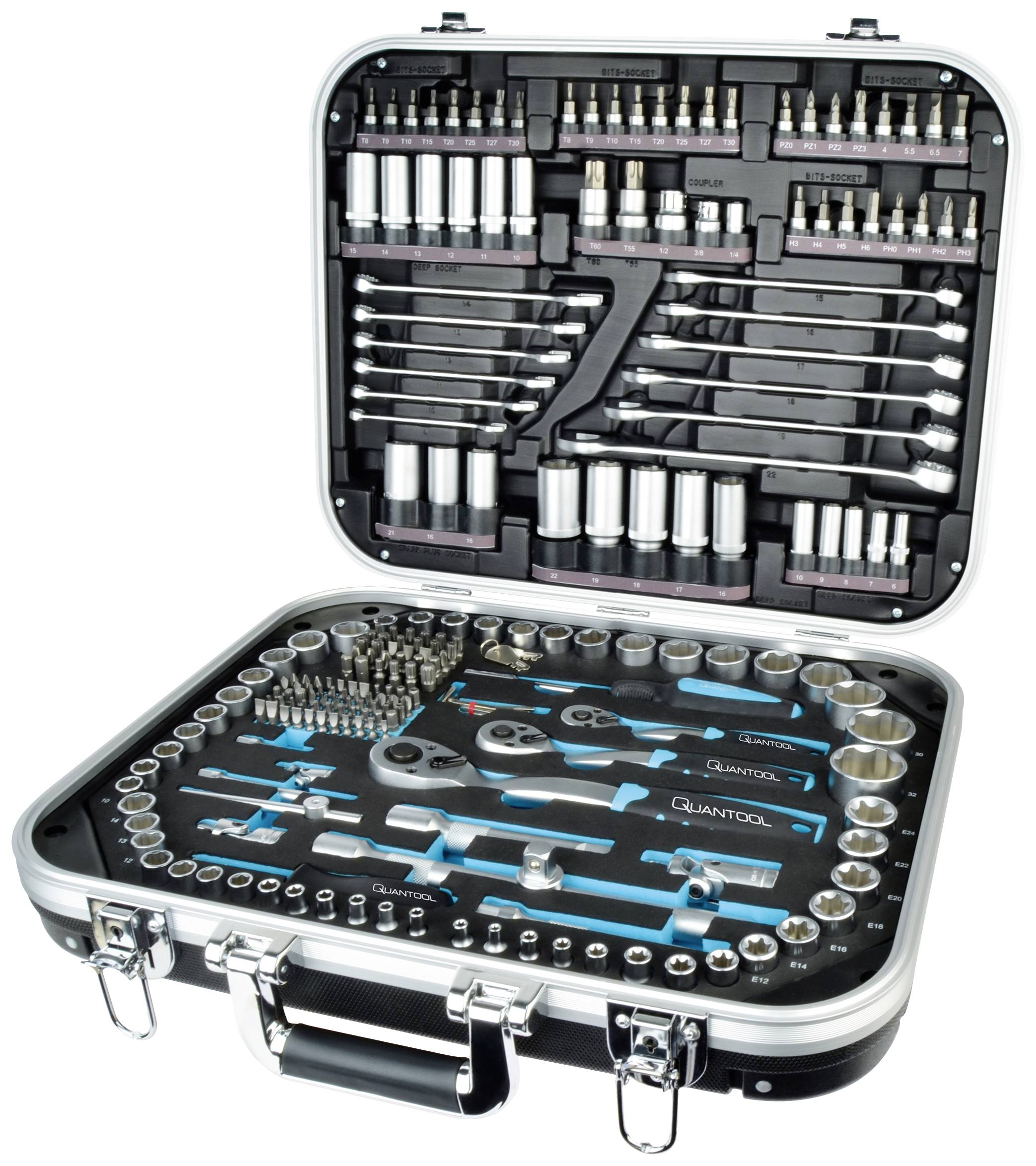 Brüder Mannesmann QUANTOOL Dugókulcs készlet 1/4, 1/2, 3/8 226 részes Q25000