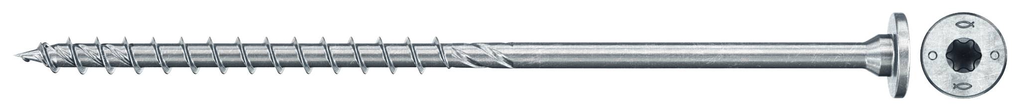 Egy hosszú fémcsavár hatszög fejjel, melynek mellett egy kerek alátét és egy anya látható.