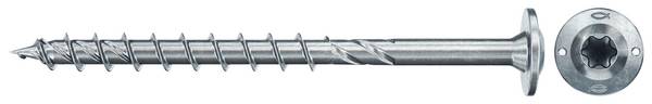 Fischer 561789 PowerFast II Tányércsavarok 5 mm 50 mm Belső négyfog    Acél Galvanikusan cinkezett 200 db