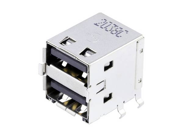 Molex 672983091 USB A R/A RCPT 2 POR    672983091 Molex Tartalom: 1 db