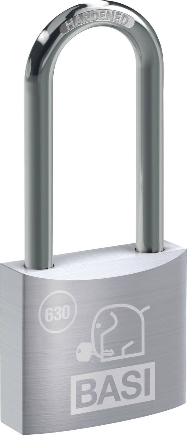 Basi 6301-3001-3003 Függő lakat 30 mm Egyidőben záródó    Kulcsos zár