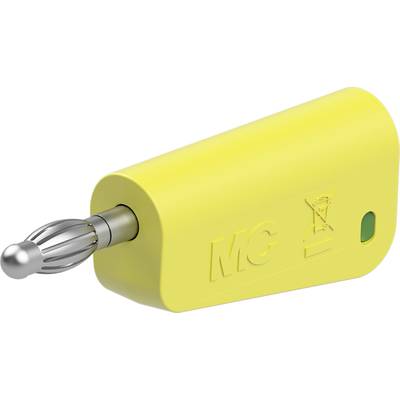 Stäubli LQ-4N-30 Labor csatlakozódugó Dugó Tű átmérő: 4 mm Sárga, Zöld 1 db