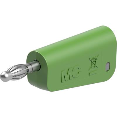 Stäubli LQ-4N-30 Labor csatlakozódugó Dugó Tű átmérő: 4 mm Zöld 1 db