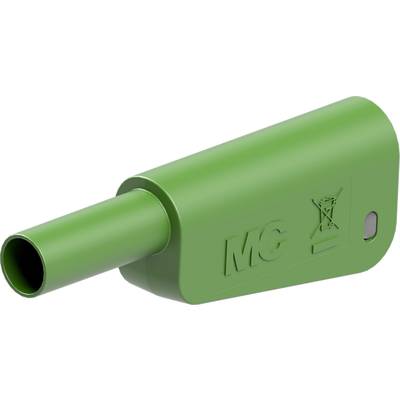 Stäubli SLM-4N-46 Biztonsági lamellás dugó Dugó Tű átmérő: 4 mm Zöld 1 db