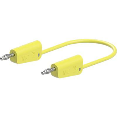 Stäubli 64.1030-02524 // LK-4N-F10 Mérővezeték 25 cm Sárga 1 db