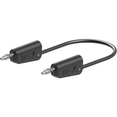 Stäubli 64.1030-05021 // LK-4N-F10 Mérővezeték 50 cm Fekete 1 db