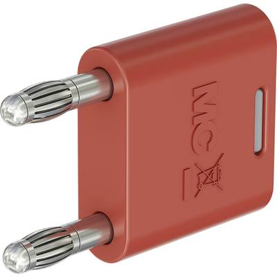 Stäubli KS2-4N-19 Csatlakozódugó Piros Tű átmérő: 4 mm Stift távolság: 19 mm 1 db