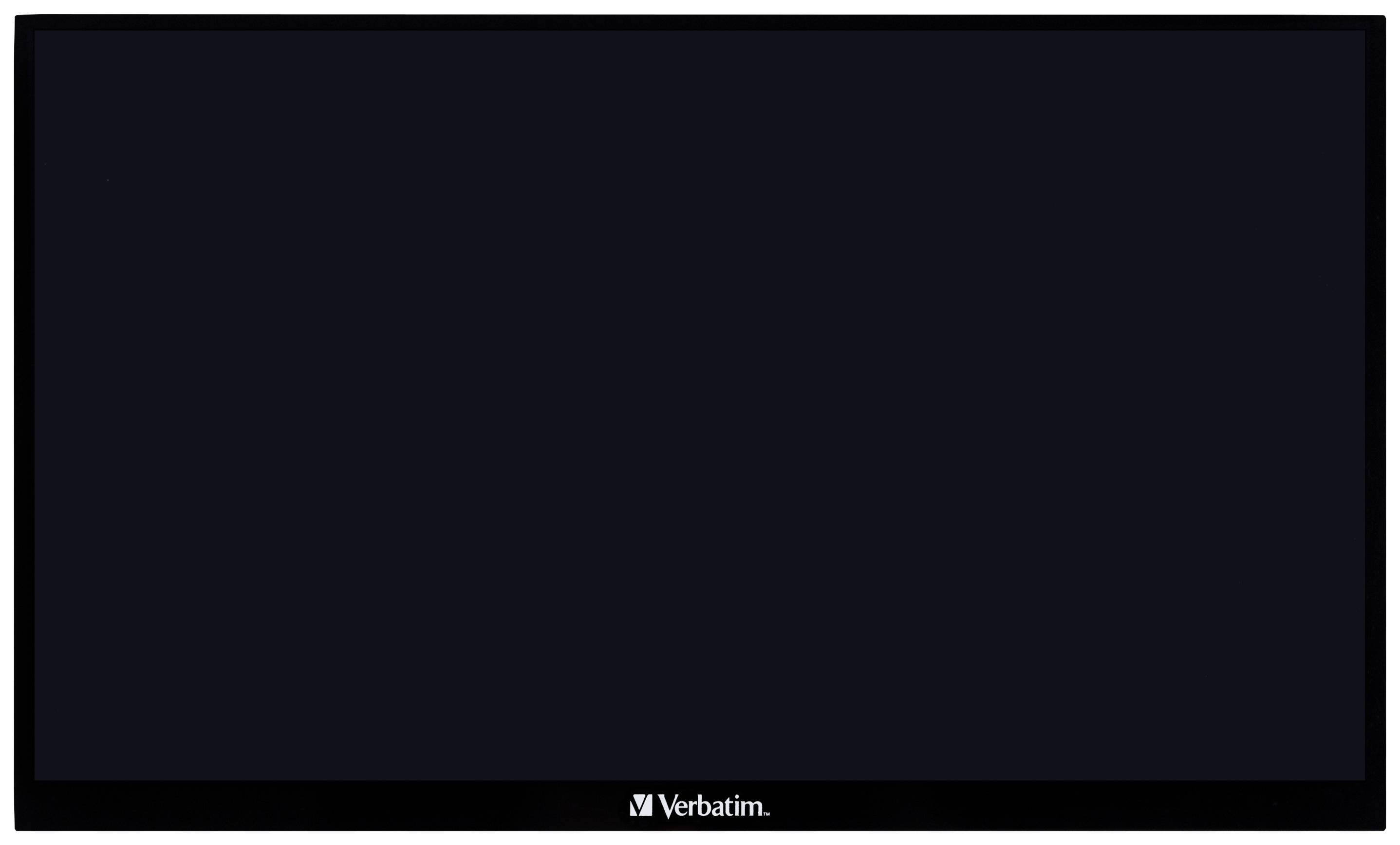 A kép egy Verbatim márkájú fekete képernyőt mutat. Semmilyen további részletet vagy információt nem tartalmaz.