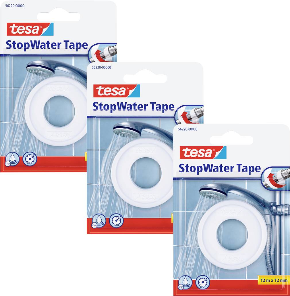 tesa STOP WATER 56220-00500-02 Repair tape Fehér (H x Sz) 12 m x 12 mm 3 db