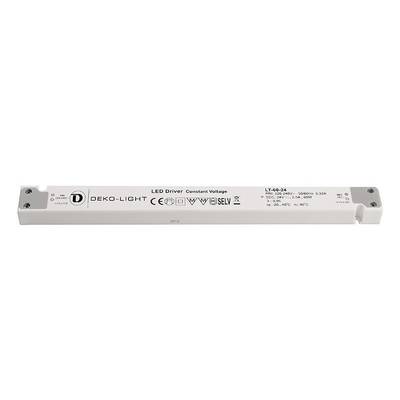 Egy Deko-Light LED-meghajtó, LT-60-24 modell, alkalmas 220-240V bemeneti feszültséghez, 24V, 2,5A, 60W kimeneti teljesítménnyel.