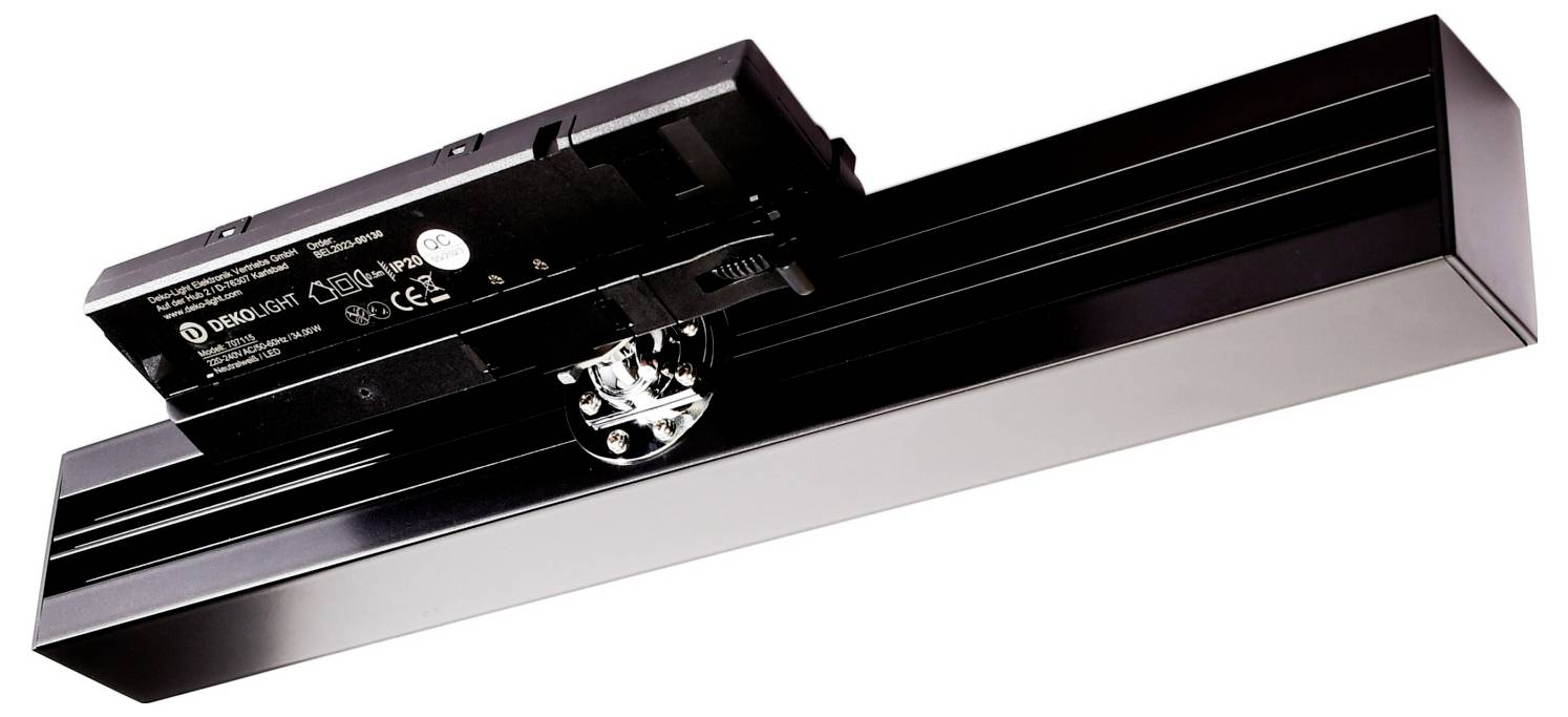 Deko Light Alnitak Nagyfeszültségű sínrendszer lámpa Fixen beépített LED-es 34 W EEK: E (A - G) LED Fekete-1