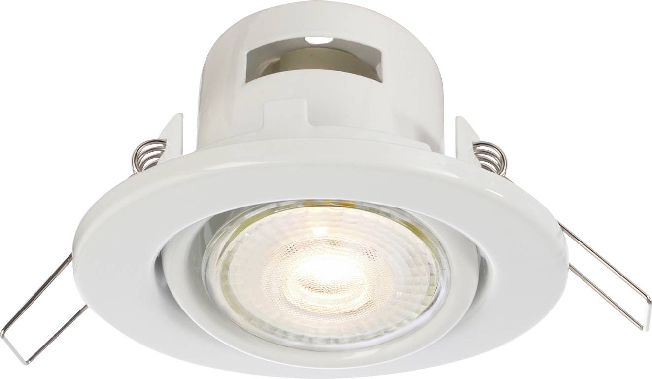 Deko Light Deneb 110015 Mennyezeti beépítő gyűrű LED, Halogén GU10 50 W Közlekedési fehér (RAL 9016)
