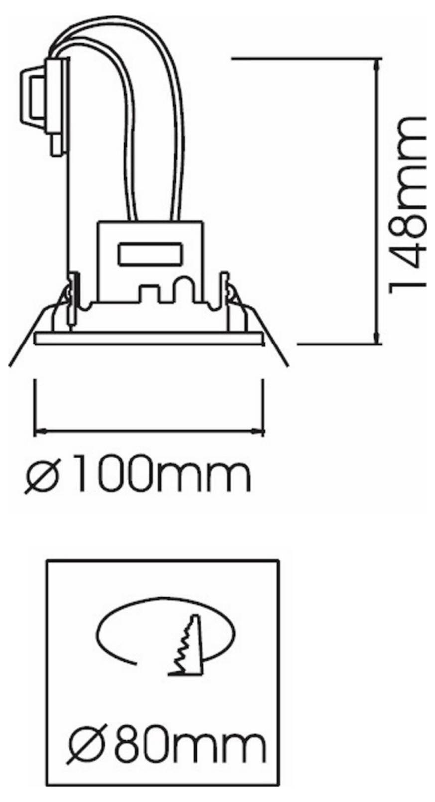 Deko Light Deneb 110016 Mennyezeti beépítő gyűrű LED, Halogén GU10 50 W Ezüst-4