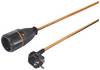 Sygonix SY-5597568 Áram Hosszabbítókábel 16 A Fekete, Narancs 5 m H05VV-F 3G 1,5 mm² reteszelhető