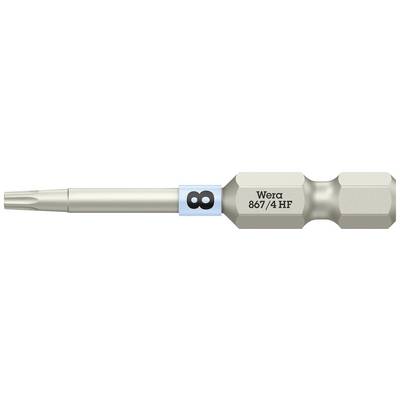 Wera márkájú csavarhúzóhegy, 867/4 HF modell, kék torziós zónával, Torx csavarokhoz alkalmas.