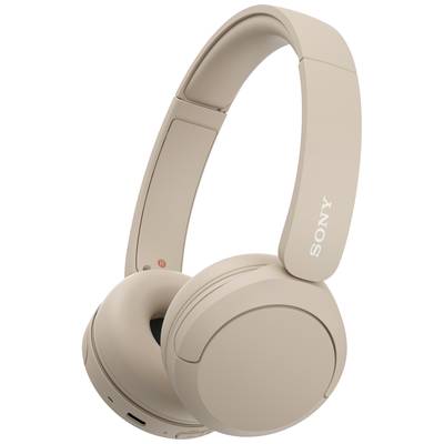 Sony WH-CH520 On Ear headset Bluetooth® Stereo Bézs mikrofon zajelnyomás Elemtöltés kijelzés, Headset, Személyre szabhat