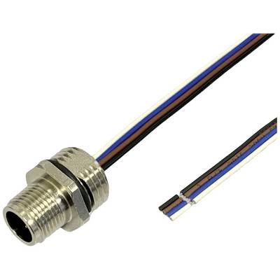 BKL Electronic 2703000 Érzékelő/működtető beépíthető dugó M12 0.5 m Pólusszám: 3 1 db
