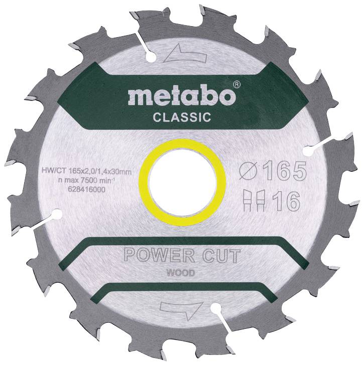 Metabo 628416000 Körfűrészlap 165 x 30 mm Fogak száma (collonként): 48 1 db