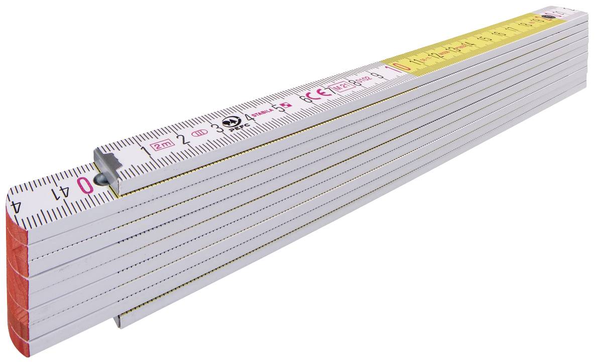 Stabila Holz-Gliedermaßstab Type 700 1328 Méretarány 2 m Bükkfa
