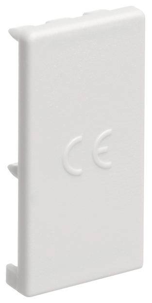 Hager KZN028 Capuchon dextrémité Hager KZN028 3pôles f.rail de phase End cap blanc pur (RAL 9010) 50 pc(s)