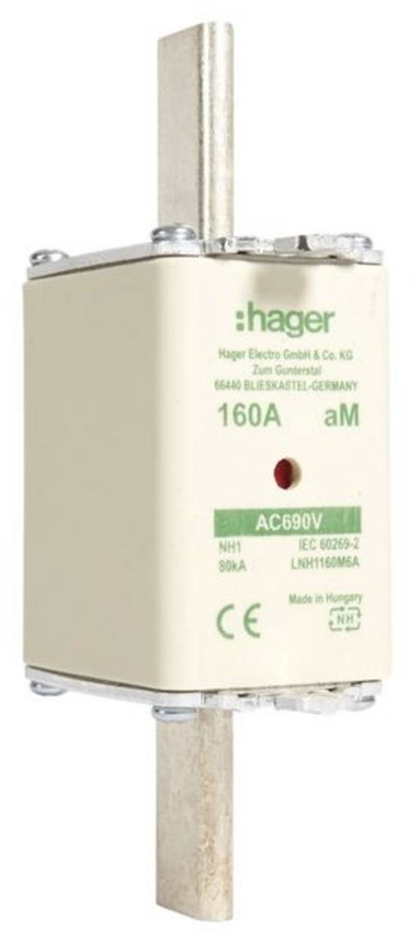 Hager LNH1160M6A NH biztosíték 160 A 3 db