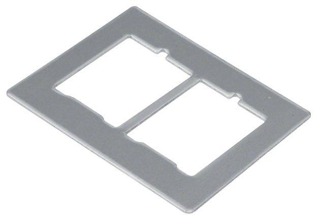 A képen egy dual-SIM adapter látható egy mobilkészülékhez, amely két SIM-kártyát egymás mellett tart.