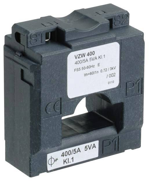 Hager LVZW400 Feltűzhető áramátalakító Elsődleges áram 400 A Másodlagos áram 5 A Vezeték átvezetési átmérő:21 mm 1 db