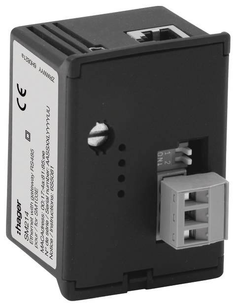 Hager SM214 Ethernet+RS485 Jbus/Modbus modul SM103E-hez
