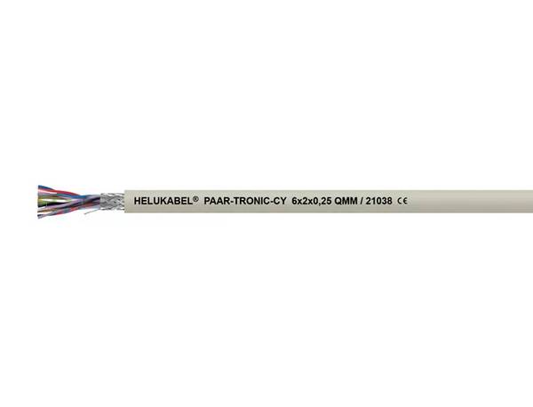 HELU 17048-100 Adatvezeték  1 x 2 x 0.75 mm² Szürke 100 m