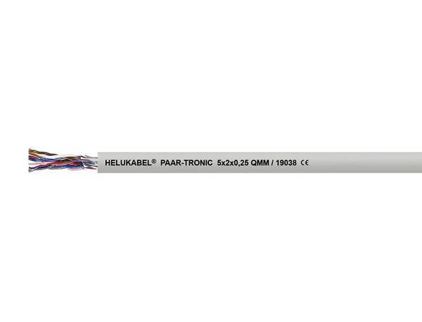 HELU 19076-100 Adatvezeték  2 x 2 x 0.75 mm² Szürke 100 m