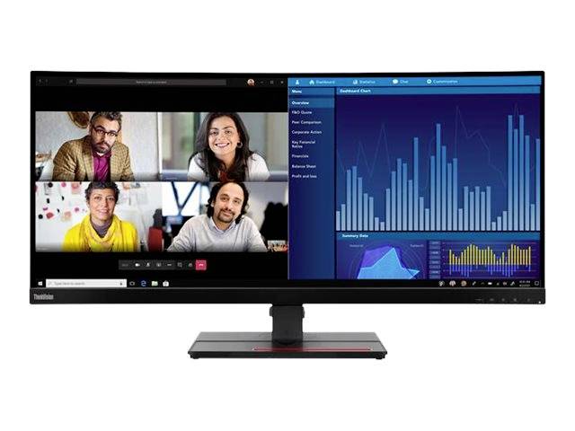 Lenovo ThinkVision P34w-20 LED monitor (felújított) EEK G (A - G) 86.7 cm (34.14 coll) 3440 x 1440 pixel 21:9 4 ms Kijelző csatlakozó, Audio-Line kimenet, HDMI™, USB-C®, USB-A (USB 3.2 Gen 1) IPS LED