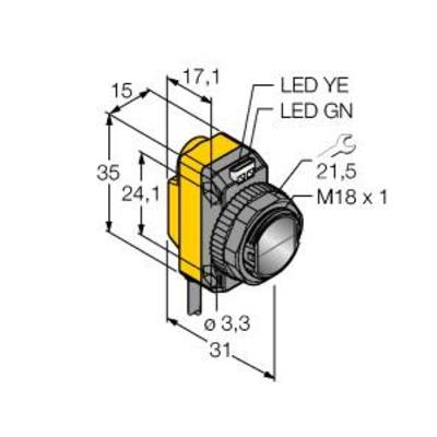 Turck Optoérzékelő QS186LE11 W/30' 3074166 1 db