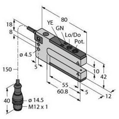 Turck Villás fénysorompó SLM10B6QPMA 3075026 1 db