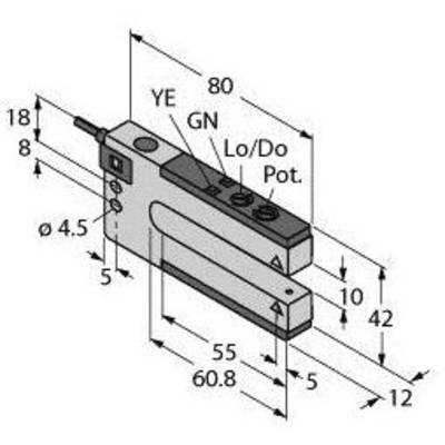 Turck Villás fénysorompó SLM10B6 W/30' 3075013 1 db