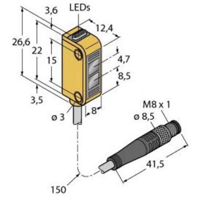 Turck Fénysorompó Q12RP6RQ3 3074193 1 db
