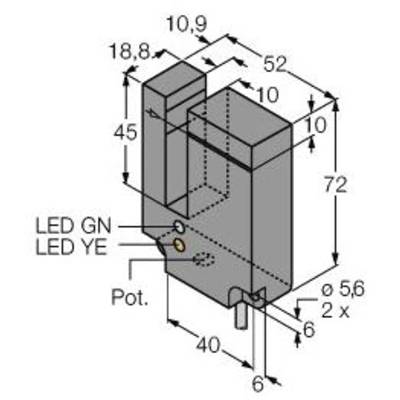 Turck Villás fénysorompó SL10VB6V 3058323 1 db