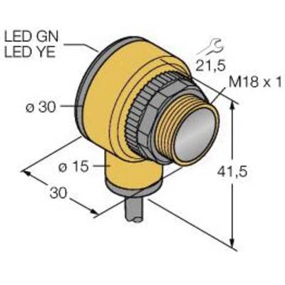 Turck Reflexiós fénysorompó T18AW3L W/30 3035864 1 db