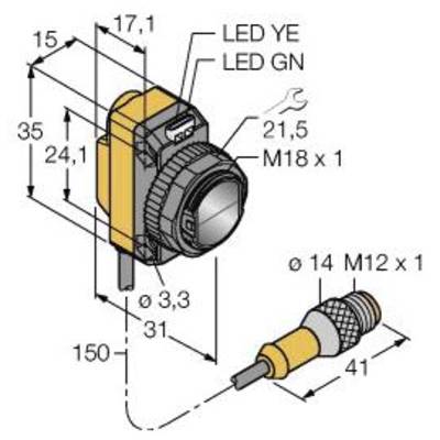 Turck Optoérzékelő QS186LEQ5 3071324 1 db