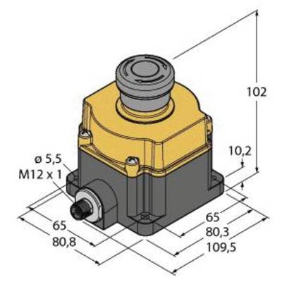Turck SSA-EB1PLYR-12ED1 Vészkikapcsoló nyomógomb IP65 1 db