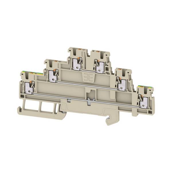 Weidmüller 2817990000 Átmenő kapocs  Push-in kapocs, Dugaszolós csatlakozó  Sötétbeige 50 db