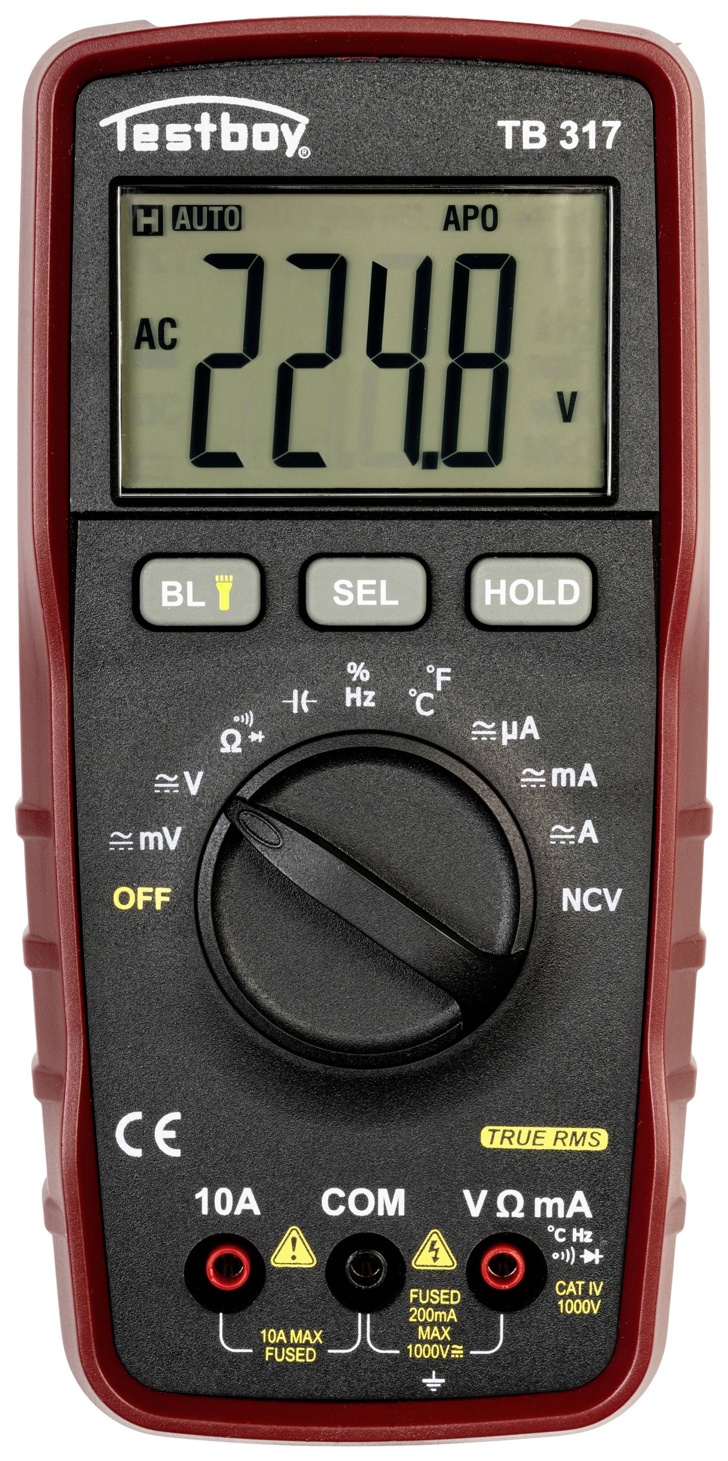 Testboy TB317 Kézi multiméter digitális CAT IV 1000 V