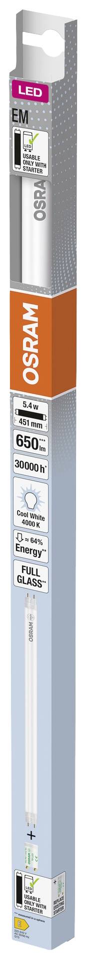 LED-lámpa csomagolása álló lámpához. A lámpa teljesítménye 8 W, fényereje 810 lm. Energiaosztály: F.