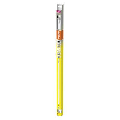 'OSRAM LED Substitube EM Basic' fényforrás sárga csomagolásban, 16,6 watt és 1900 lumen teljesítménnyel. Energiahatékonysági besorolás: A+, hosszúság: 1200 mm.