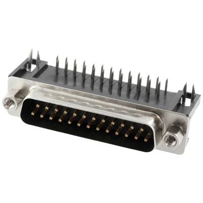 Connfly DS1037-01-25MNAKT74 D-SUB tűs kapocsléc Pólusszám: 25 Forrcsúcsok 1 db Tray
