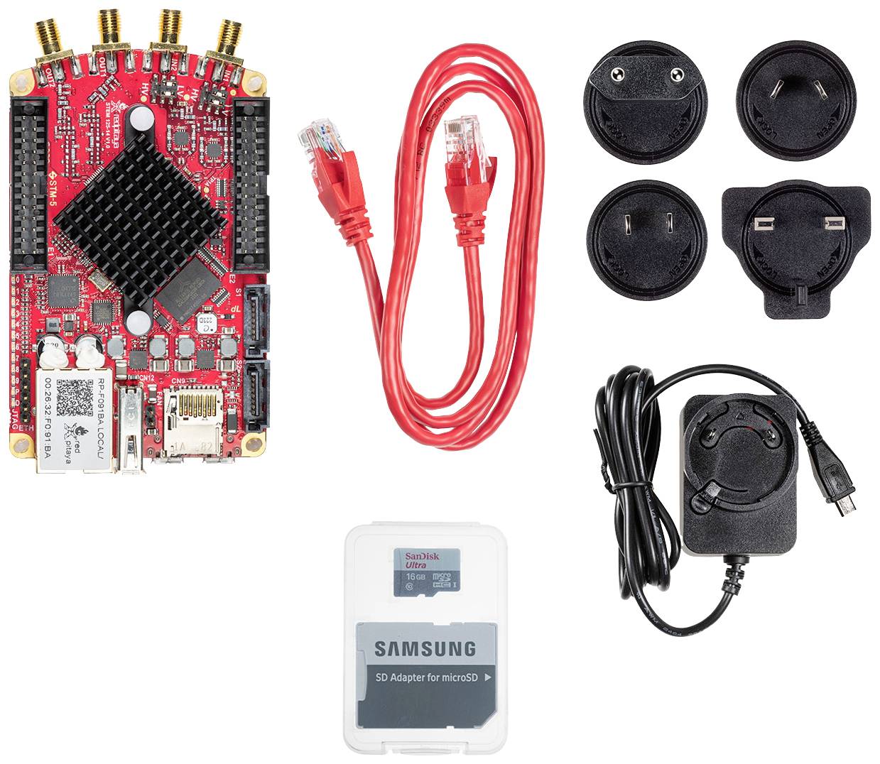Red Pitaya STEMlab 125-14 Starter Kit USB-s oszcilloszkóp 1 készlet