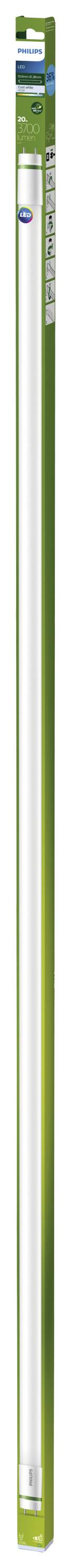 Philips LED-fénycső zöld csomagolásban, 1500 mm hosszúság, 24 W, 4000 K, ideális irodai világításhoz, energiatakarékos és tartós.