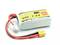 LemonRC LiPo akkumulátor, 650 mAh - 7.4V, 35C. Két csatlakozókábellel ellátva.